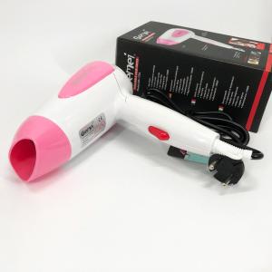 Фен для волосся складаний дорожній Gemei GM-1756 1200 Вт, Домашній фен для укладання Pink