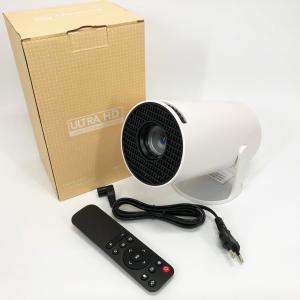 LED Проектор для дому портативний Смарт з WiFi Bluetooth Android 11 1280х720р White