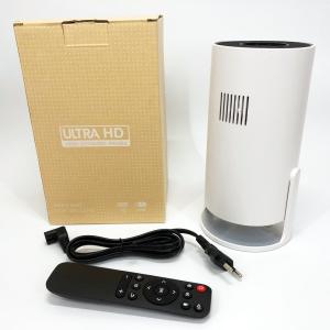 LED Проектор для дому портативний Смарт з WiFi Bluetooth Android 11 1280х720р White
