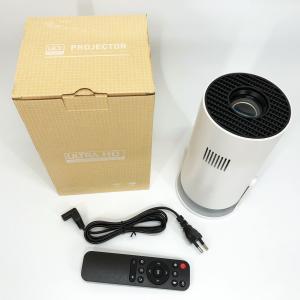 LED Проектор для дому портативний Смарт з WiFi Bluetooth Android 11 1280х720р White