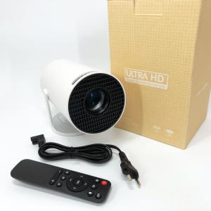 LED Проектор для дому портативний Смарт з WiFi Bluetooth Android 11 1280х720р White