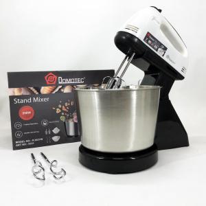 Міксер стаціонарний із металевою чашею Domotec R6637W Кухонний електричний на 250 Вт 7 швидкостей