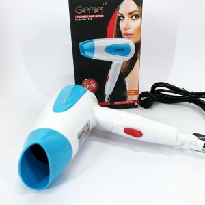 Фен для волосся складаний дорожній Gemei GM-1756 1200 Вт Blue