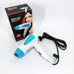 Фен для волосся складаний дорожній Gemei GM-1756 1200 Вт Blue