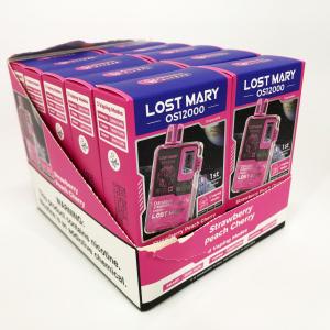 Lost Mary OS12000. Полуниця Персик Вишня (Strawberry Peach Cherry)