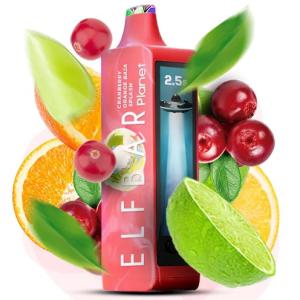 ELF BAR Planet 25000. Журавлина Апельсин Баджо (Cranberry Orange Baja Splash)