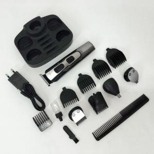 Машинка для стрижки 10в1 GEMEI GM-592, тример для бороди, триммер бездротової Black