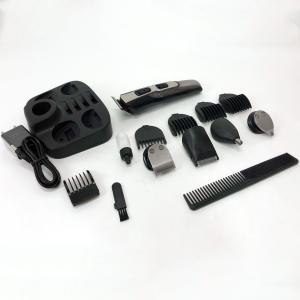 Машинка для стрижки 10в1 GEMEI GM-592, тример для бороди, триммер бездротової Black