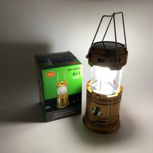 Туристичний ліхтар лампи на сонячній батареї з павером CAMPING MH-5800T (6+1 LED) Brown