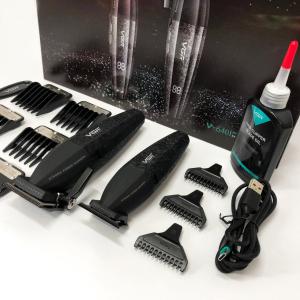 Професійний набір для стрижки волосся VGR V-640 акумуляторний Barber Combo PREMIUM Black