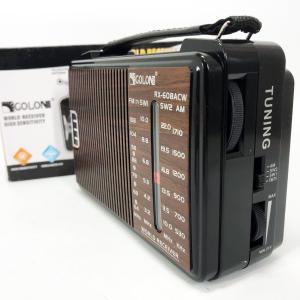 Радіоприймач GOLON RX-608 всехвильовий на батарейках + підтримка USB/microSD/MP3/WMA
