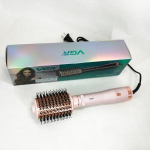 Електричний фен браш для укладання волосся VGR V-494 800Вт Pink