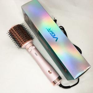 Електричний фен браш для укладання волосся VGR V-494 800Вт Pink