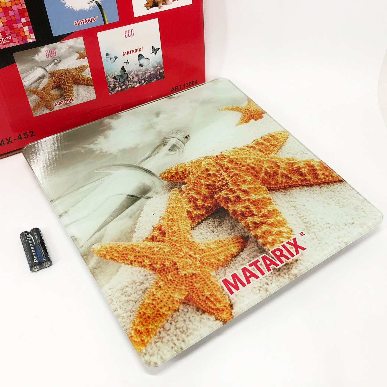 Ваги для підлоги MATARIX MX-452 180 кг, Ваги для вимірювання маси тіла, Електронні ваги зірки