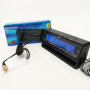 Автомобільний годинник з термометром та вольтметром VST-7010V