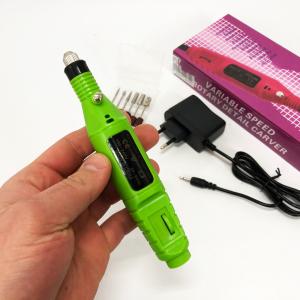 Ручний фрезер для нігтів SmartUs CBM-033 для манікюру та педикюру в домашніх умовах. Колір: зелений