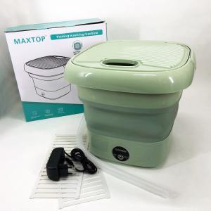 Складна пральна машина MAXTOP silicon washing machine, Портативна пралка відро. Колір: зелений