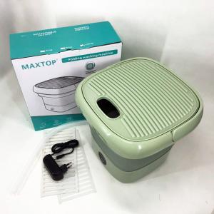 Складна пральна машина MAXTOP silicon washing machine, Портативна пралка відро. Колір: зелений