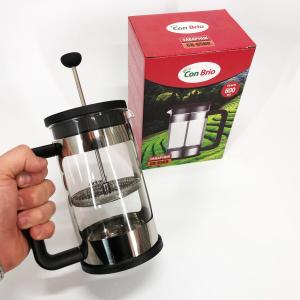 Френч-прес Заварник для чаю та кави Con Brio CB-6560 600 мл, Чайник заварювальний скляний якісний