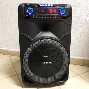 Професійна акумуляторна акустична система ZXX-1011 800 Вт 15" зі світломузикою та мікрофонами