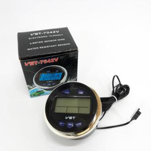 Годинник з термометром VST-7042V з блакитним підсвічуванням