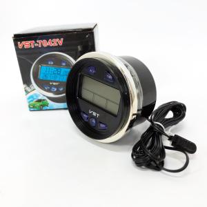 Годинник з термометром VST-7042V з блакитним підсвічуванням