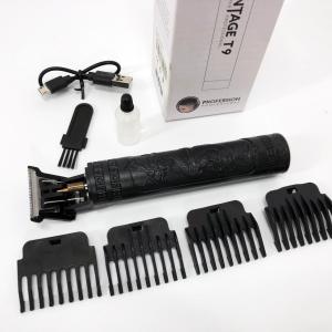 Машинка для стрижки волосся Vintage T9-2 BLACK 4 насадки