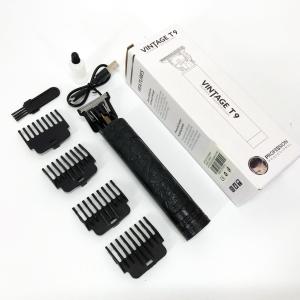 Машинка для стрижки волосся Vintage T9-2 BLACK 4 насадки