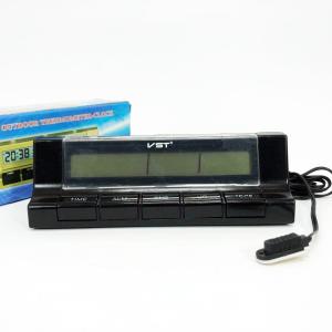 Автогодинник з термометром VST-7037