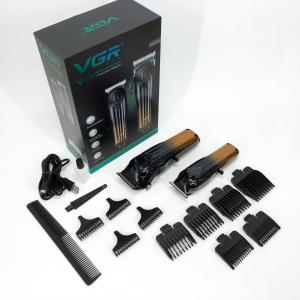 Комплект VGR 2 в 1 V-646 акумуляторна машинка для стрижки та триммер