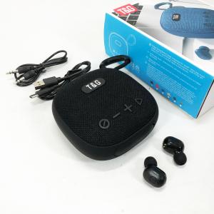 Колонка-Bluetooth із навушниками TG813. Колір: чорний