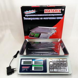 Ваги торговельні електронні з лічильником ціни на 50кг Matarix MX-414