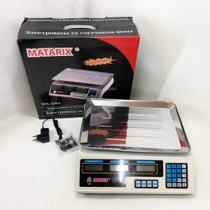 Ваги торговельні MATARIX MX-410A 50 кг електронні з калькулятором 220 В