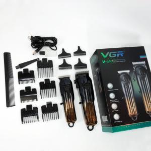 Комплект VGR 2 в 1 V-646 акумуляторна машинка для стрижки та триммер