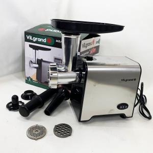 М'ясорубка електрична з нержавіючої сталі VILGRAND V1212MG сталева 1200 Вт