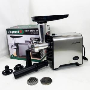 М'ясорубка електрична з нержавіючої сталі VILGRAND V1212MG сталева 1200 Вт