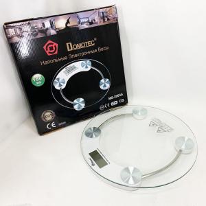 Ваги підлогові Domotec MS-2003A електронні скляні з LCD дисплеєм до 180 кг