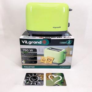 Тостер VILGRAND VT0722P 750Вт Green