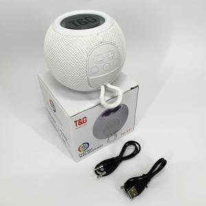 Бездротова потужна колонка TG337 з Bluetooth, RGB-підсвічуванням та радіо. Колір: білий