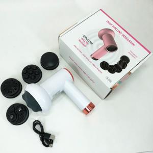 Масажер антицелюлітний для тіла рук та ніг 4 насадки 6 швидкостей Deep Rolling Massager. Колір: білий