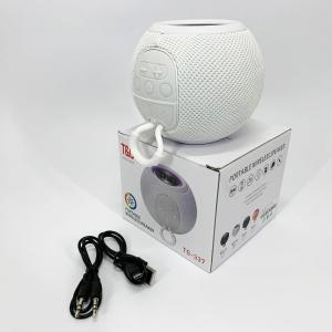 Бездротова потужна колонка TG337 з Bluetooth, RGB-підсвічуванням та радіо. Колір: білий