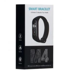 Фітнес Браслет Smart Band M4 з Пульсометром та Тонометром. Колір: червоний