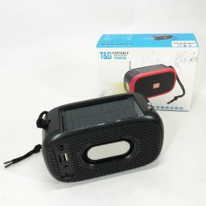 Bluetooth-колонка TG632 з радіо, ліхтарем, сонячною батареєю та гучномовцем. Колір: чорний