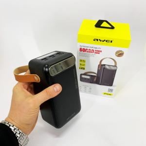Зовнішній акумулятор Power Bank AWEI P101K 60000mah швидка зарядка
