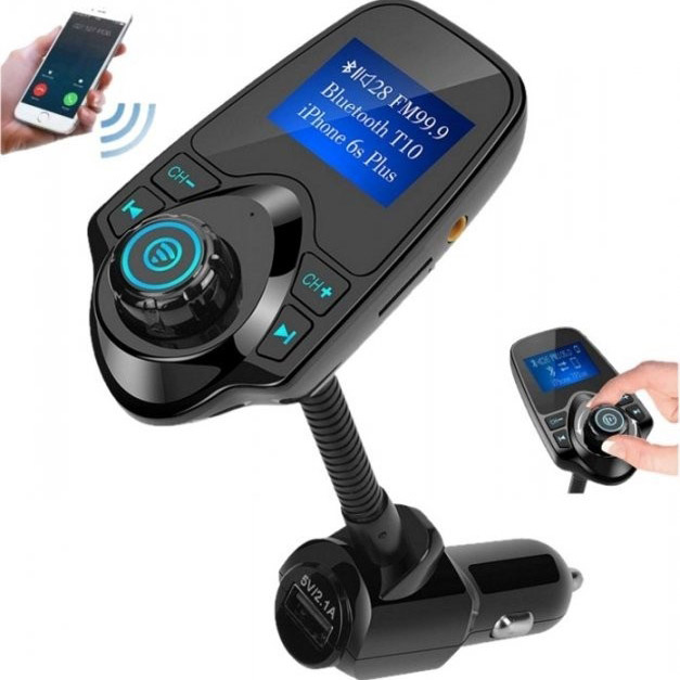 Автомобільний FM трансмітер модулятор A30 Bluetooth, Фм трансмітер від прикурювача