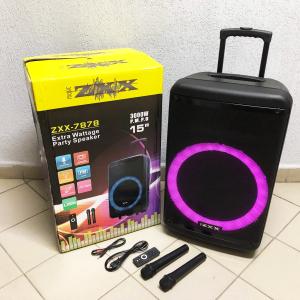 Акустична переносна колонка ZXX-7878/8161 600 Вт 15" 72х42х35см
