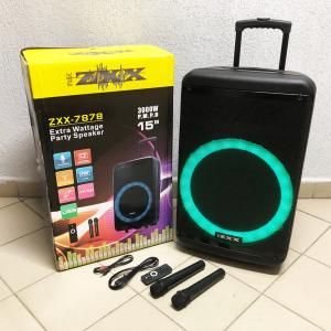 Акустична переносна колонка ZXX-7878/8161 600 Вт 15" 72х42х35см