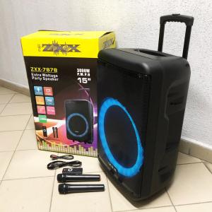 Акустична переносна колонка ZXX-7878/8161 600 Вт 15" 72х42х35см