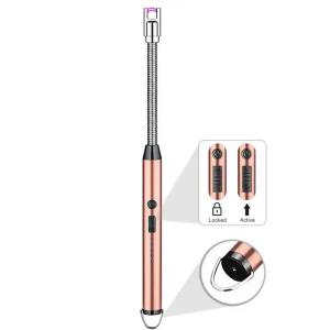 Запальничка електрична BBQ Lighter імпульсна плазмова вітрозахисна USB рожева запальничка Pink