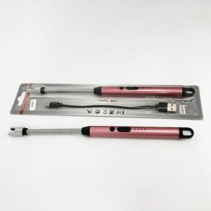 Запальничка електрична BBQ Lighter імпульсна плазмова вітрозахисна USB рожева запальничка Pink